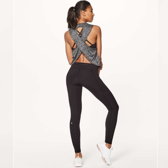 Lululemon Speed Up Tight Full-On Luxtreme 28" size 4 black pockets w5bjhs - Picture 1 of 9